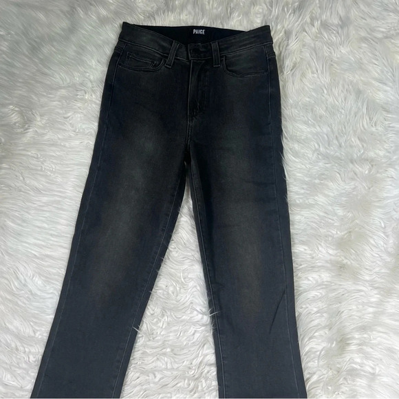 New PAIGE Hoxton High Rise Ultra Skinny Jeans Smoke Grey NWT Denim - Picture 4 of 13